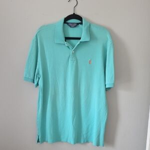 Polo by Ralph Lauren Men's Aqua Pro Fit 97% Cotton Polo Shirt